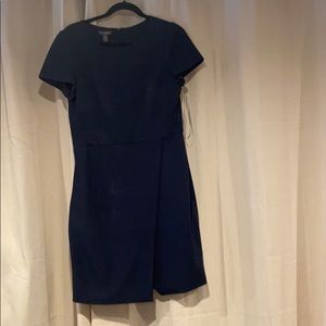 Navy Textured Dress